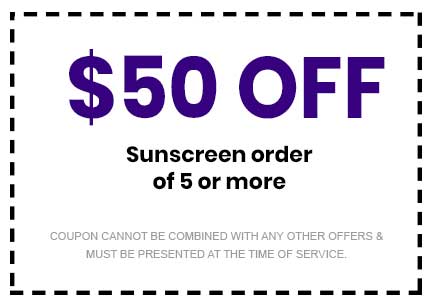 Discount on Sunscreen order of 5 or more